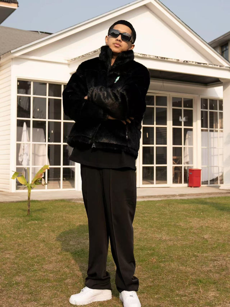 AFGK Black Mink Fur Down Jacket