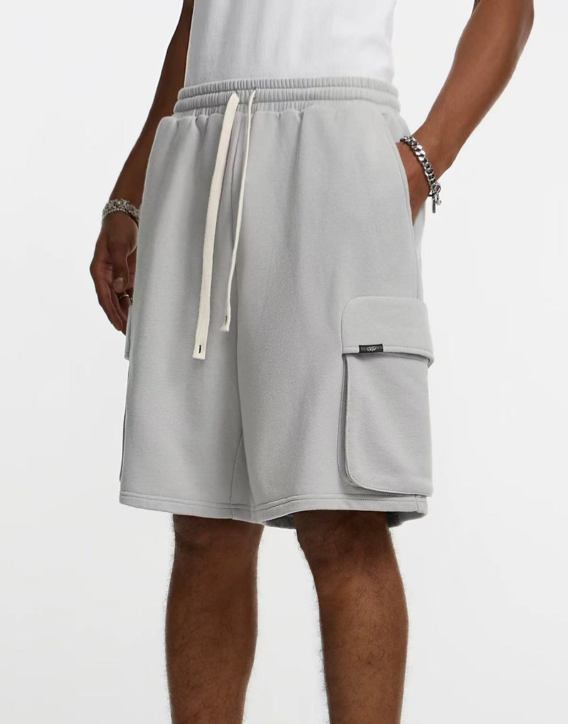 STK  Pocket Embroidered Knit Shorts