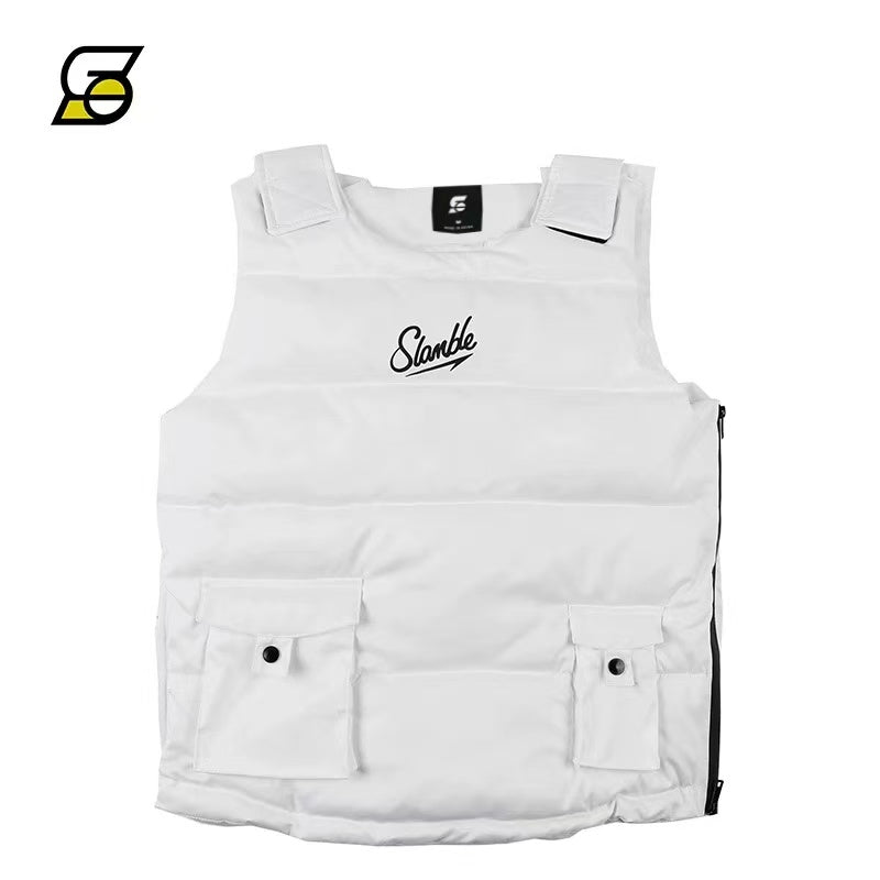 SLAMBLE Casual Windproof Warm Cotton Velvet Vest