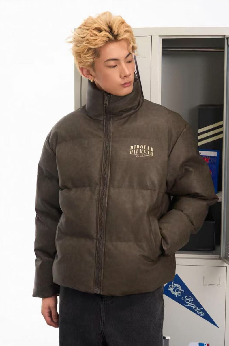 BIPOLAR Distressed Textured Cotton Coat