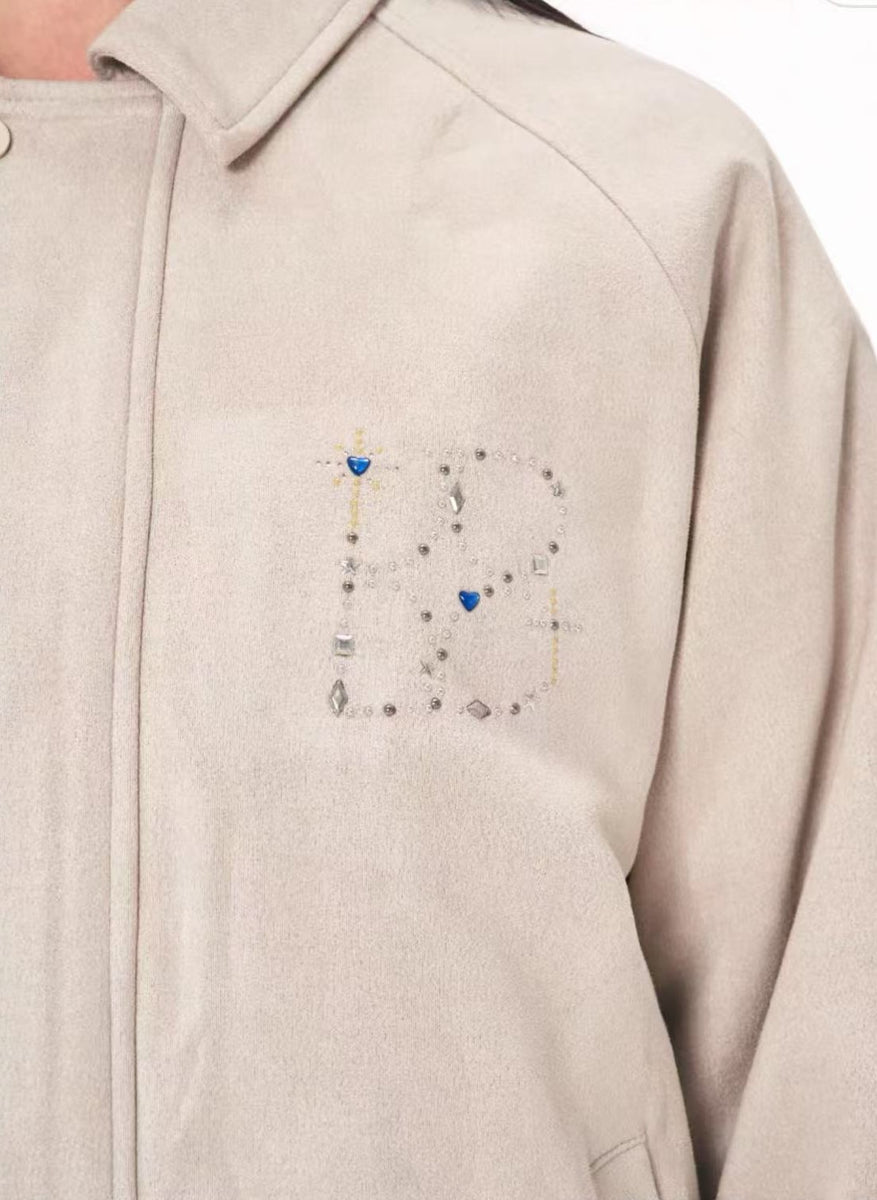 BIPOLAR Hot Diamond Suede Vintage Down Jacket