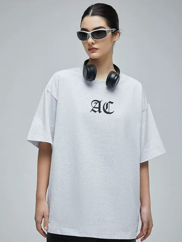 ACHOCK Multicolor Basic Logo Letter Print Short-sleeves T-shirts