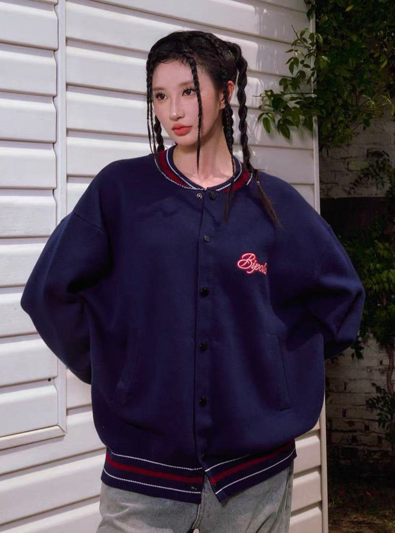 BIPOLAR Mera Outfit Baseball Jersey Sweater