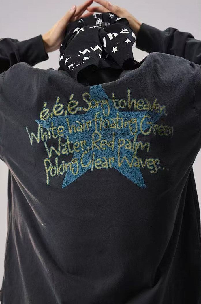 REMEDY Retro Duck Print Long-sleeve Tee