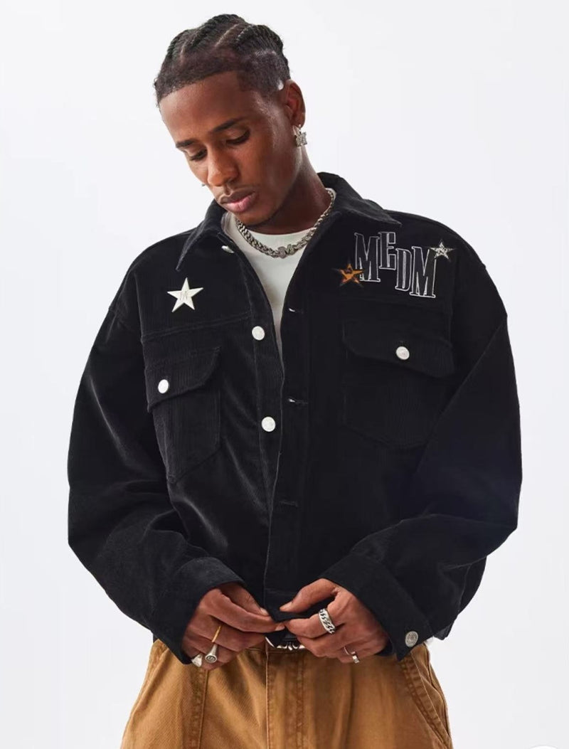 MEDM Star Patch Corduroy Jacket