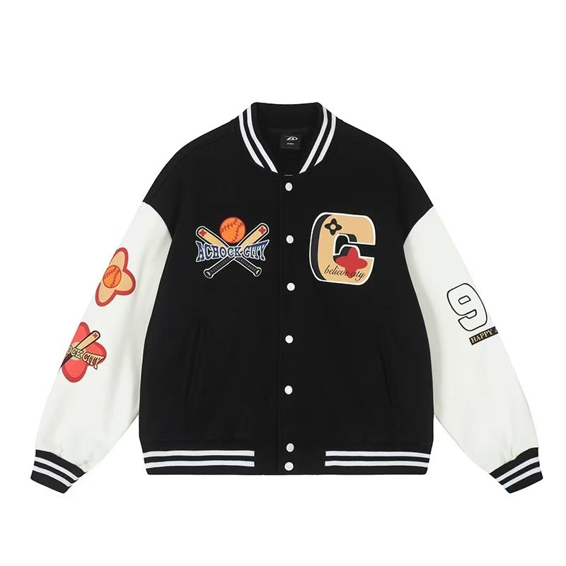ACHOCK American Baseball Embroidery Jacket