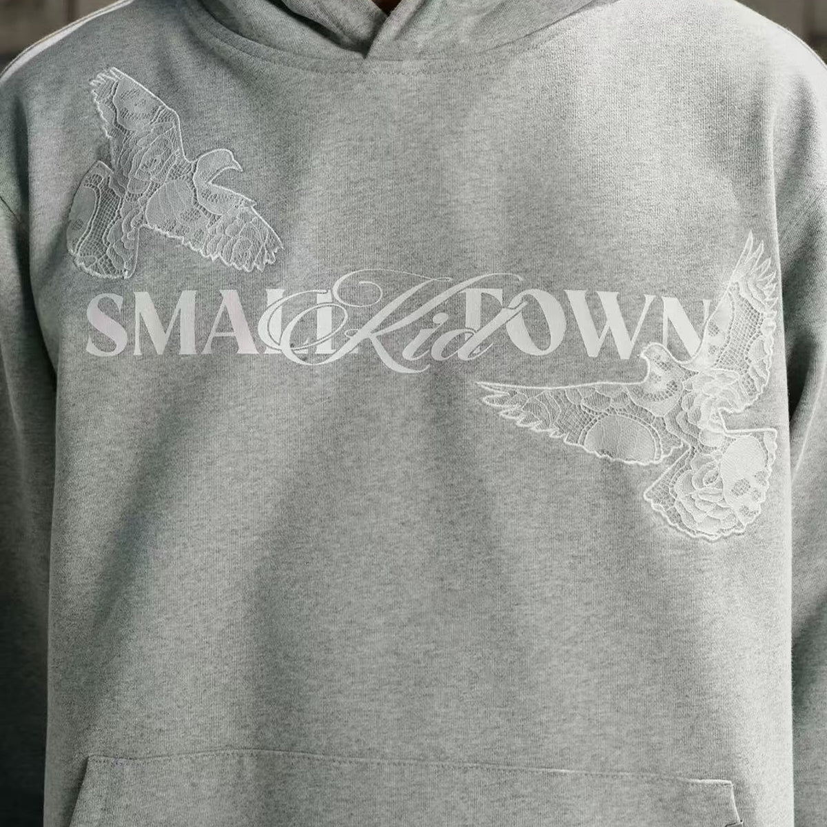 STK Vintage Lace and Peace Dove Design Hoodie