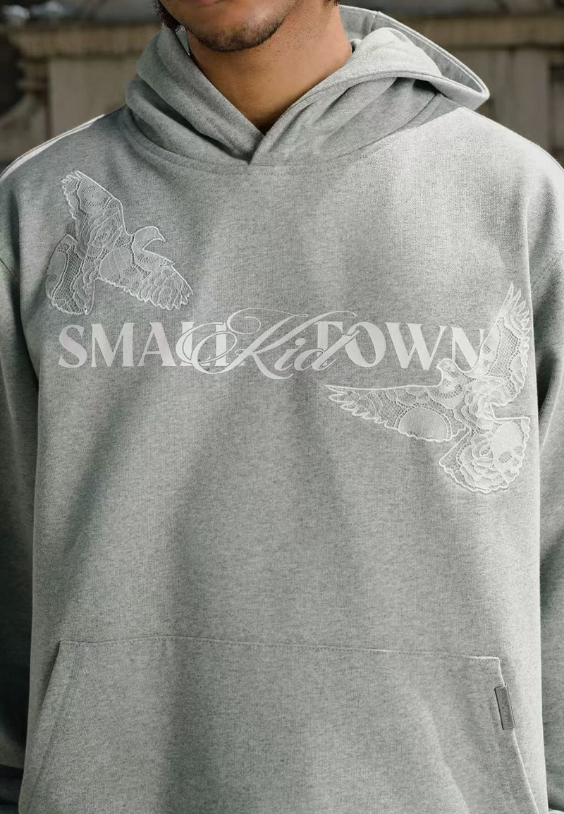 STK Vintage Lace and Peace Dove Design Hoodie
