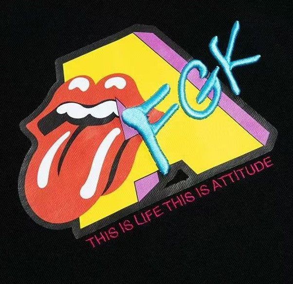 AFGK Parody MTV Embroidered Short sleeves T-shirt