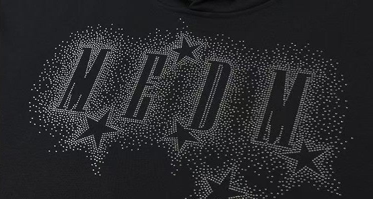 MEDM Rhinestone Star Logo Hoodie