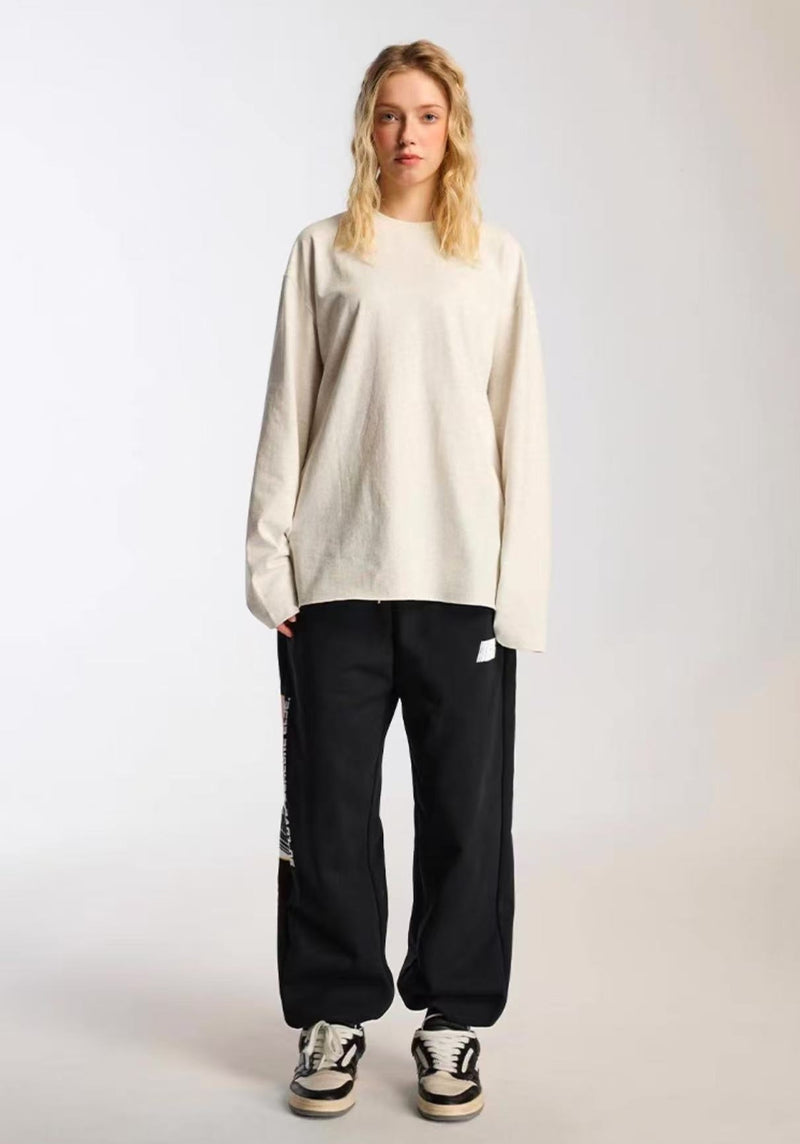 ICONSLAB Side Seam Flag Foam Printed Trousers