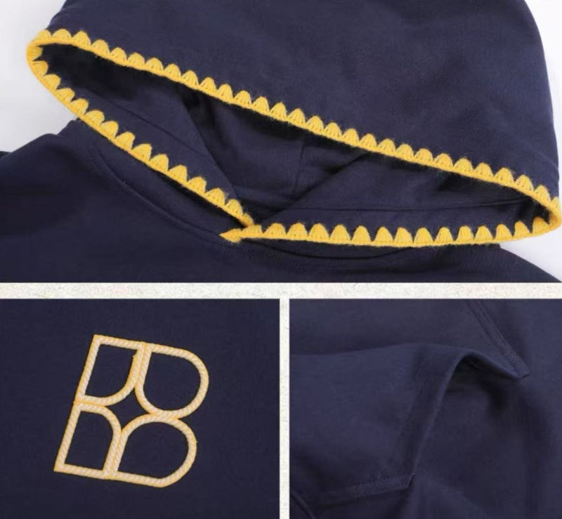 BIPOLAR Three-dimensional Shell Embroidered Hoodie