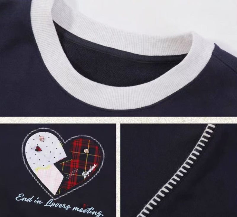 BIPOLAR Love Patch Crew Neck Sweatshirt