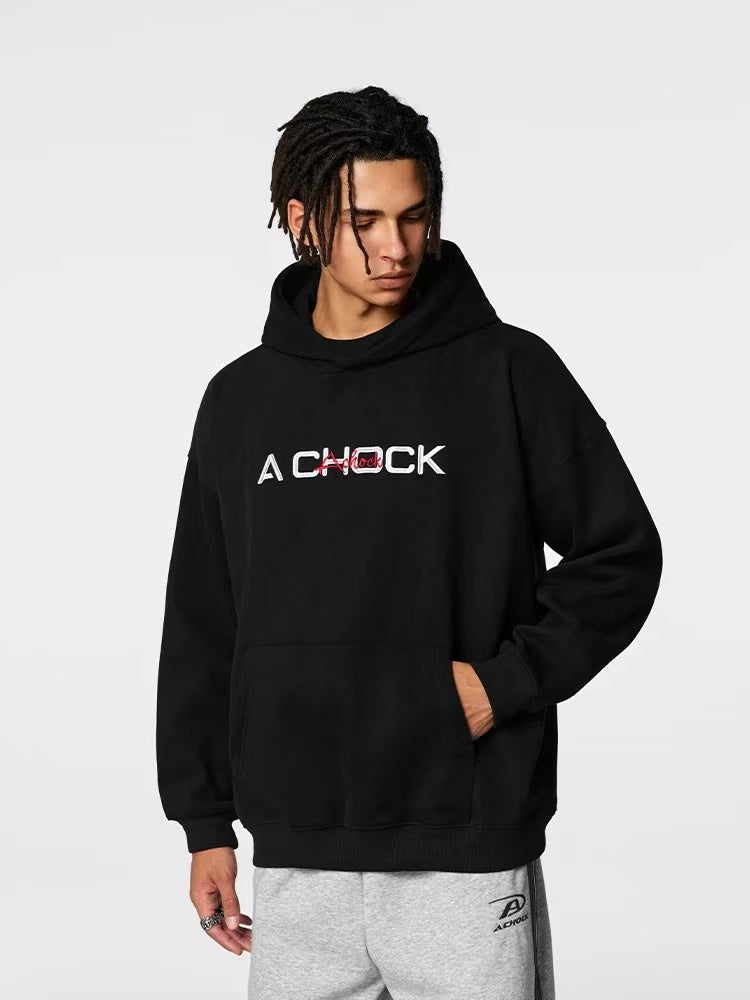 ACHOCK Heavy Floral Embroidered Hoodie