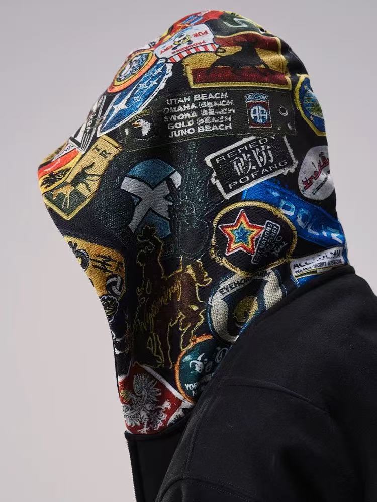 REMEDY Logo Print Hooded Sweatshirt