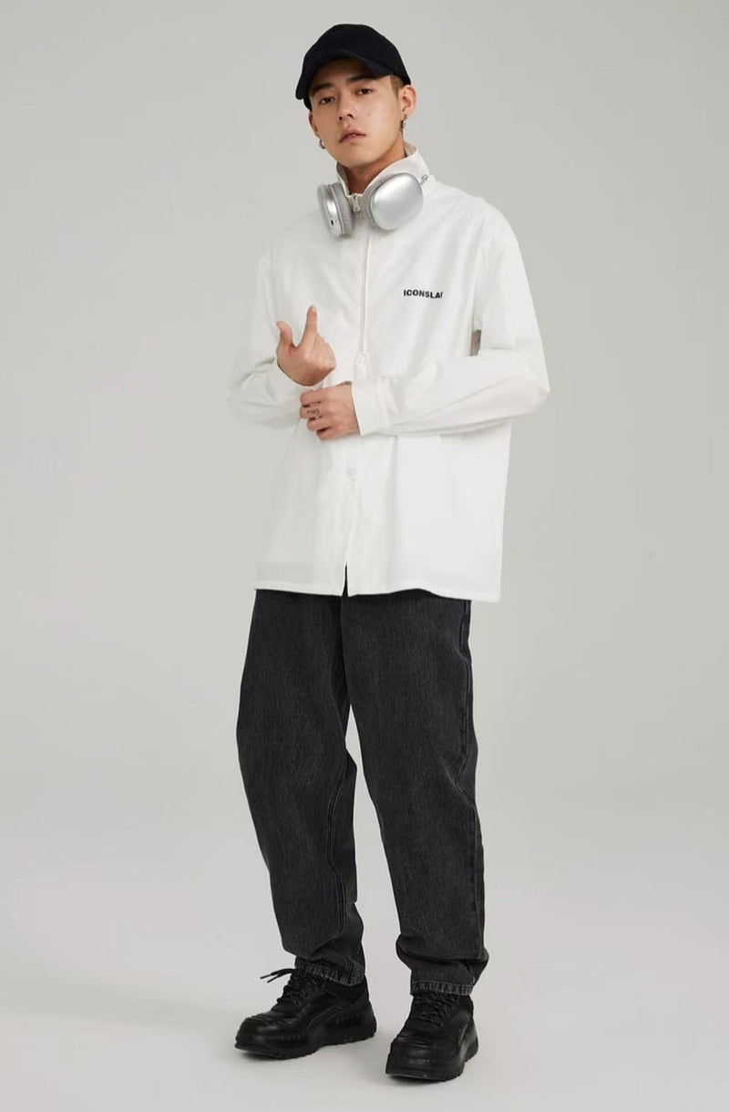 ICONSLAB Half Zip Fly Placket Shirt