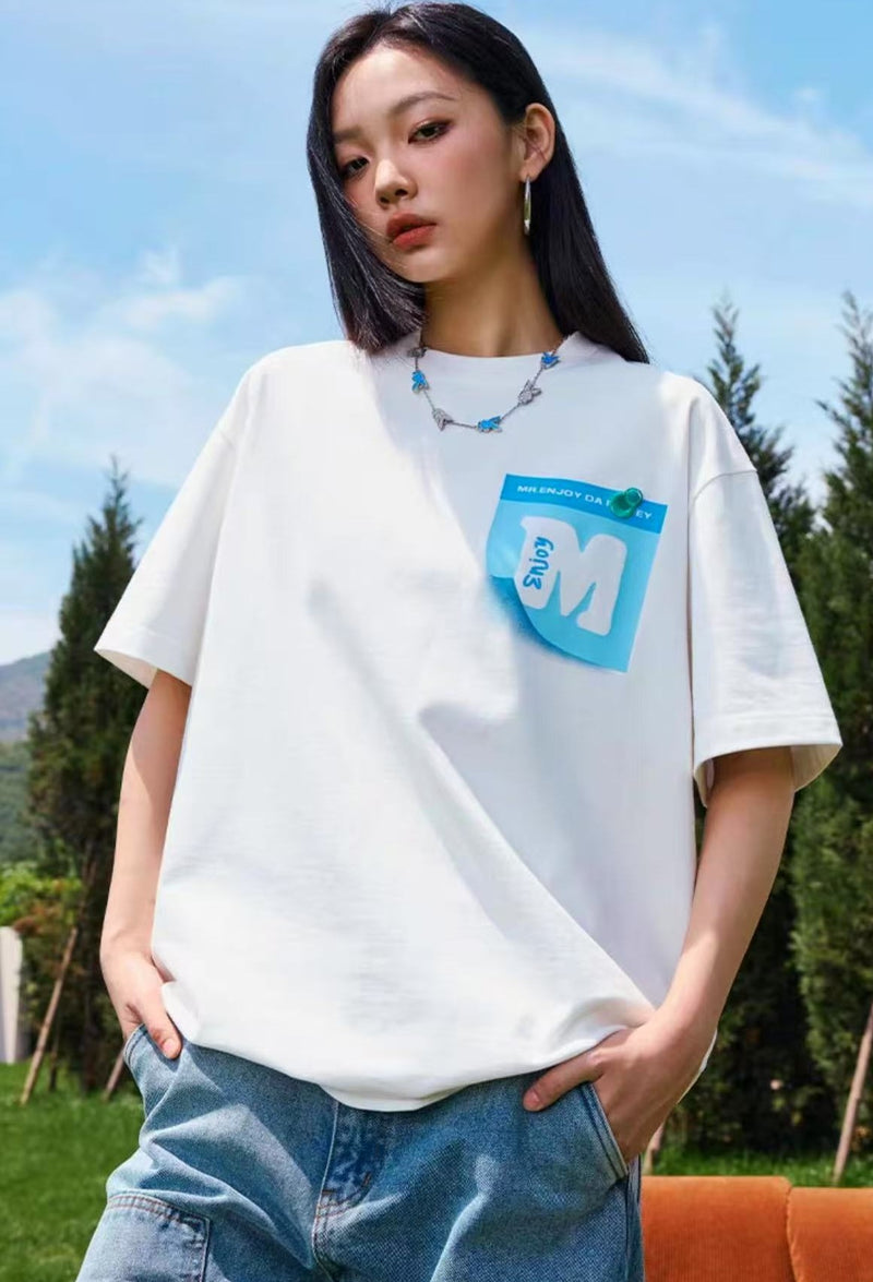 MEDM Post-it Printed Short-sleeved T-shirt