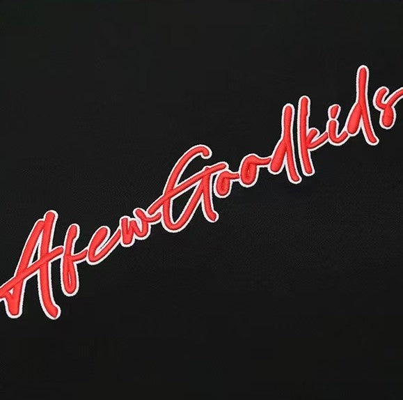 AFGK High-foam Embroidered Short-sleeved T-shirt