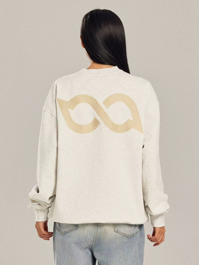 BIPOLAR Four-pointed Star Chain Sweatshirt