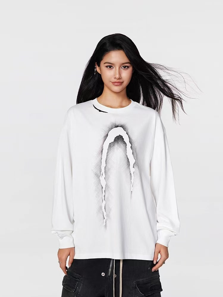 ACHOCK Phantom High Street Logo Printed Long-sleeve T-shirt