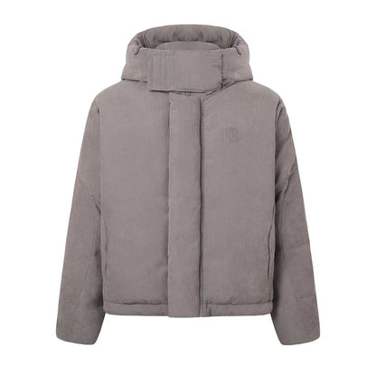 BIPOLAR Textured Suede Embroidered Thickened Ski Jacket