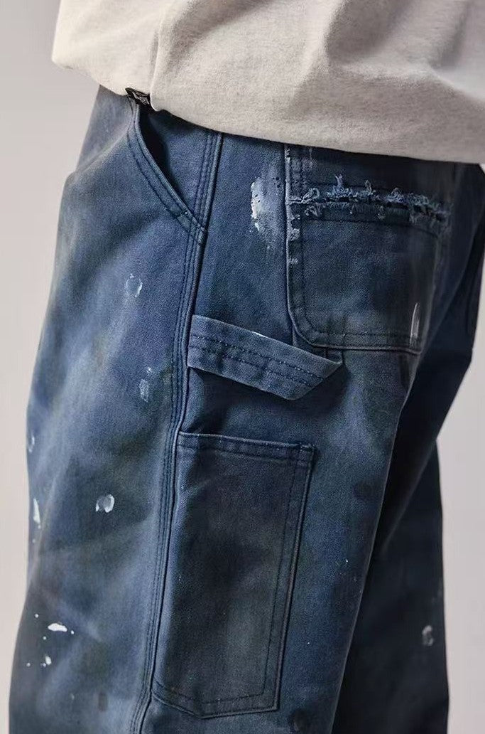 REMEDY Retro Splash Ink Straight-leg Cargo Pants