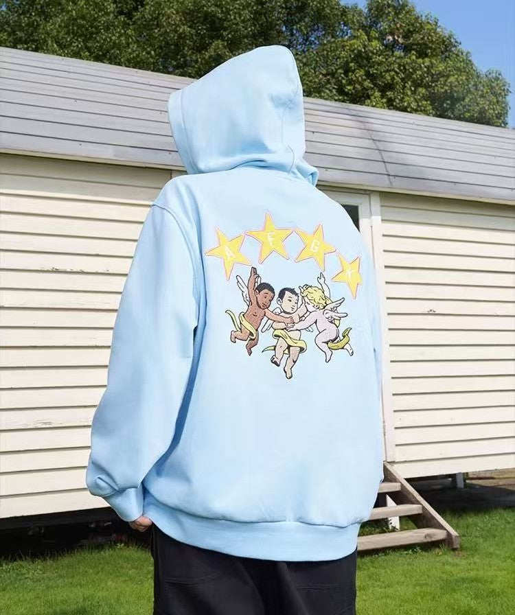 AFGK Colorful Multi Placket Cardigan Sweatshirt