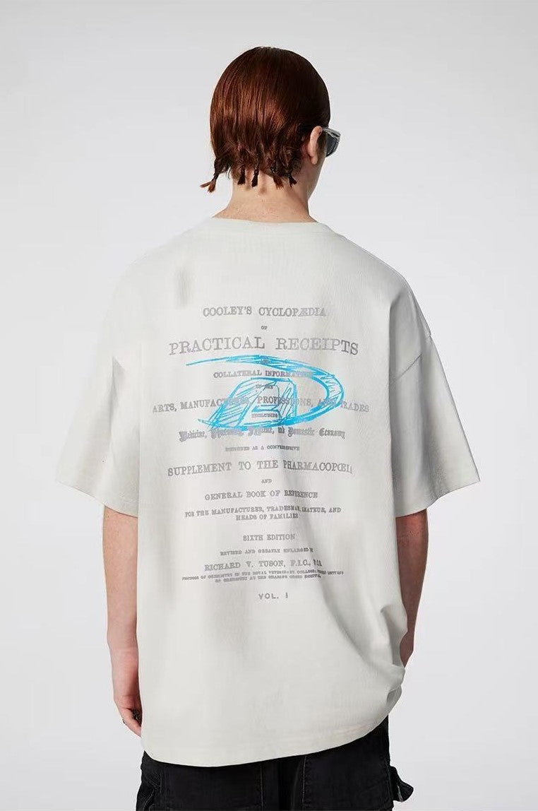 ACHOCK Washed Distressed and Dirty Craft T-shirt