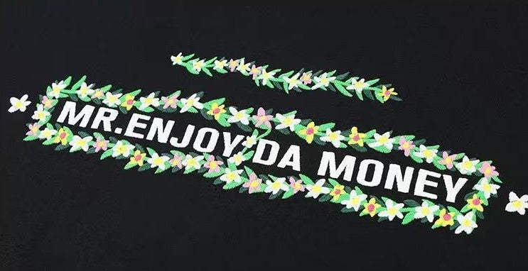 MEDM Embroidered wreath short-sleeved T-shirt