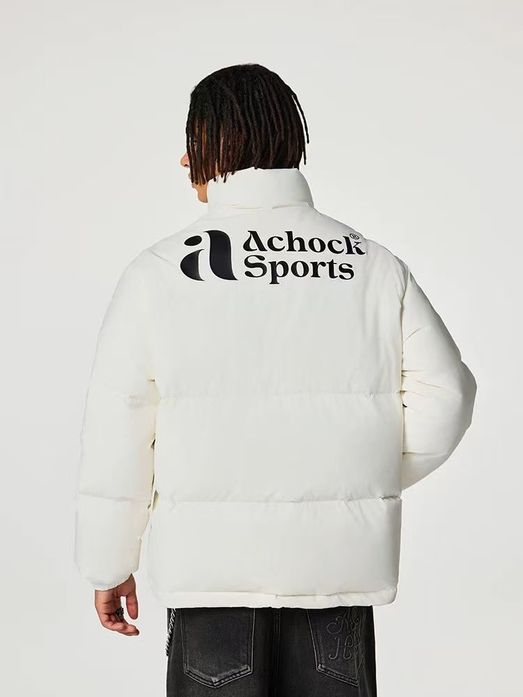 ACHOCK Sports Velvet Stand Collar Down Jacket