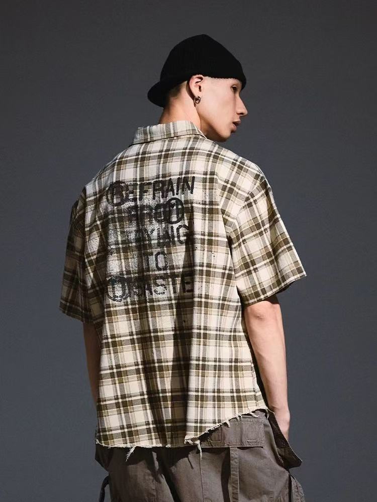 REMEDY Retro Skeleton Short-sleeved Shirt