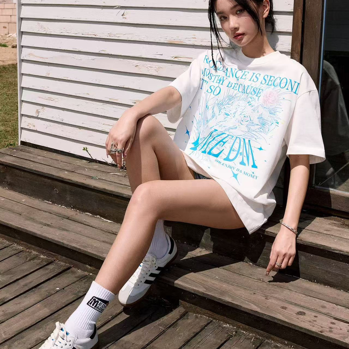 MEDM Crystal Rose Short Sleeve T-Shirt