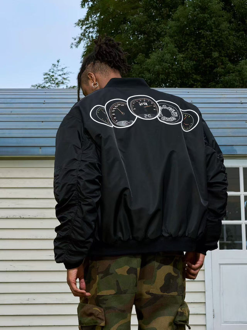 AFGK Supercar Tachometer MA1 Bomber Jacket