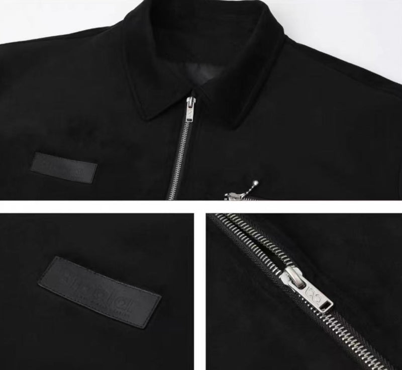 BIPOLAR Hyphenate Suede Multi-pocket Jacket