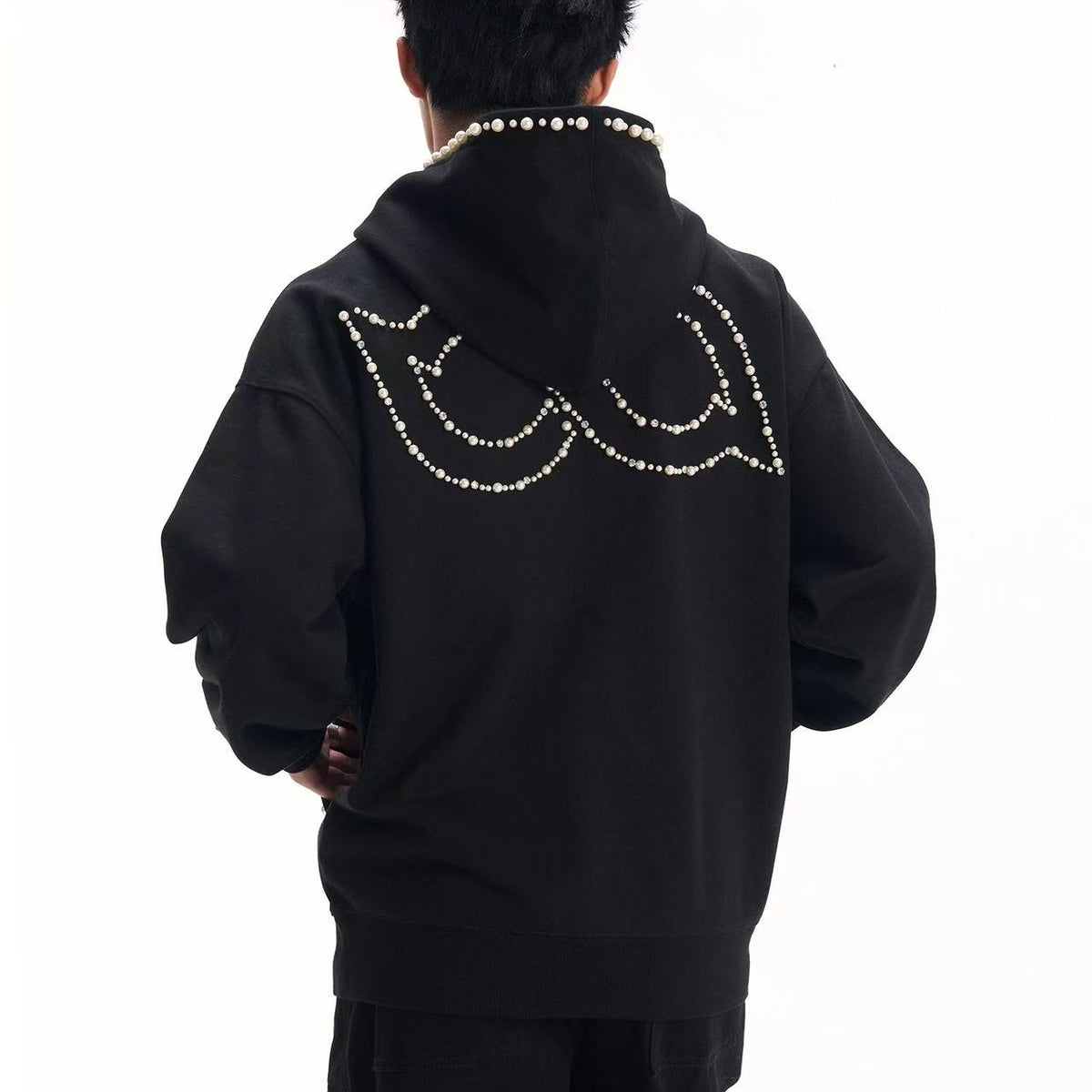 BIPOLAR Pearl Logo Designed Hoodie