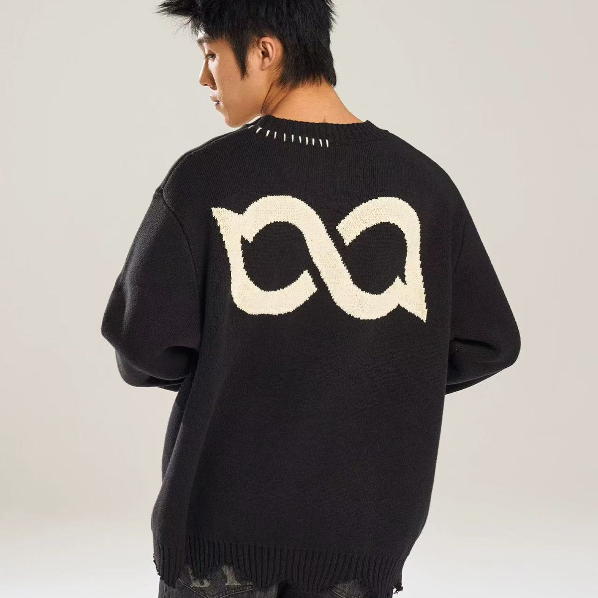 BIPOLAR Basic Destruction Pullover Sweater