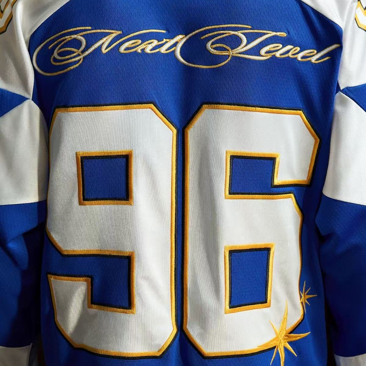 STK Color-Blocked Mesh Ice Hockey Long-Sleeve T-Shirt