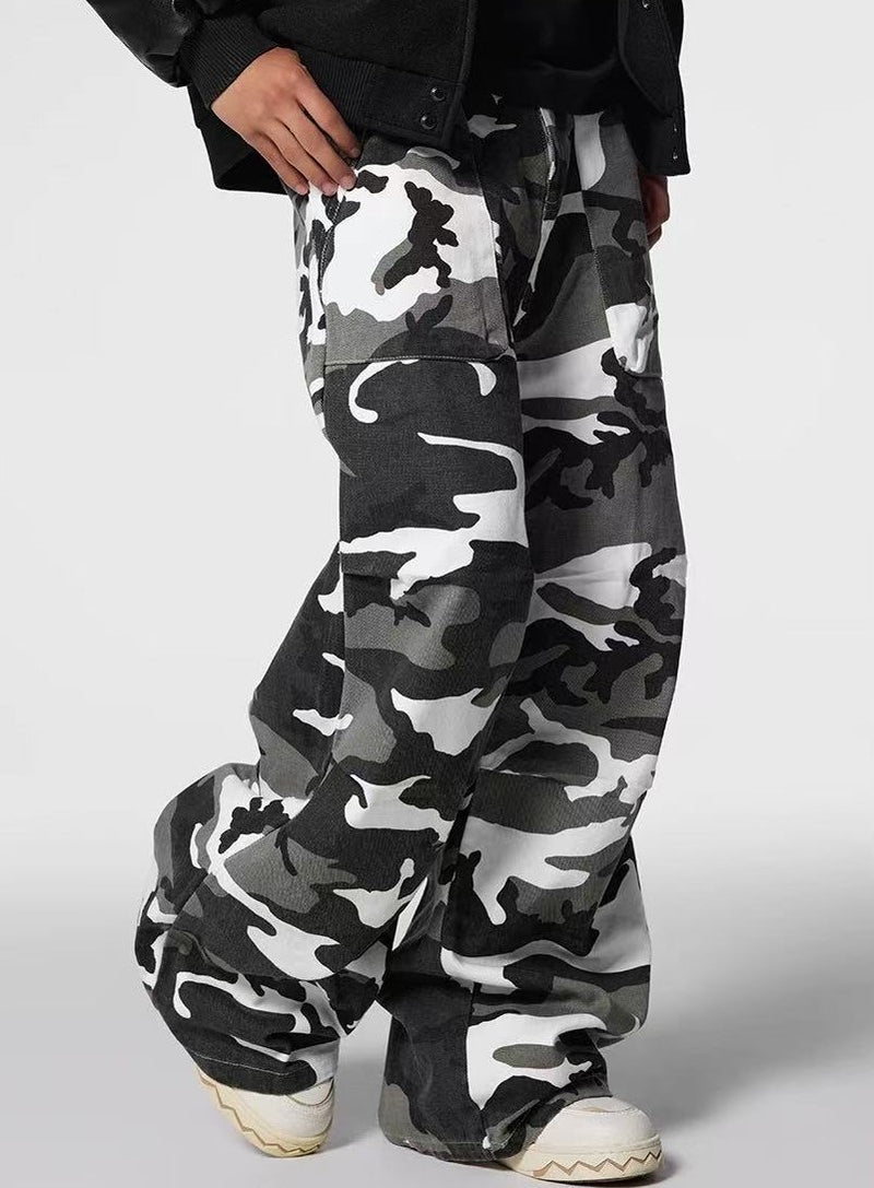 ACHOCK High Street Camouflage Drawstring Trousers