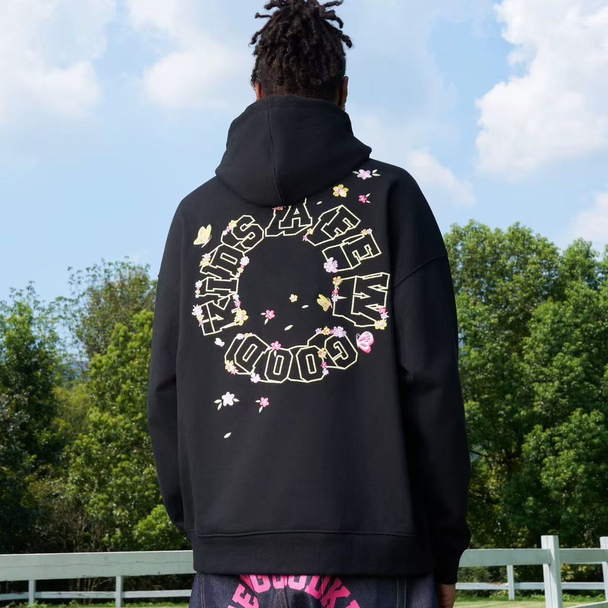 AFGK Butterfly Embroidered Hoodie