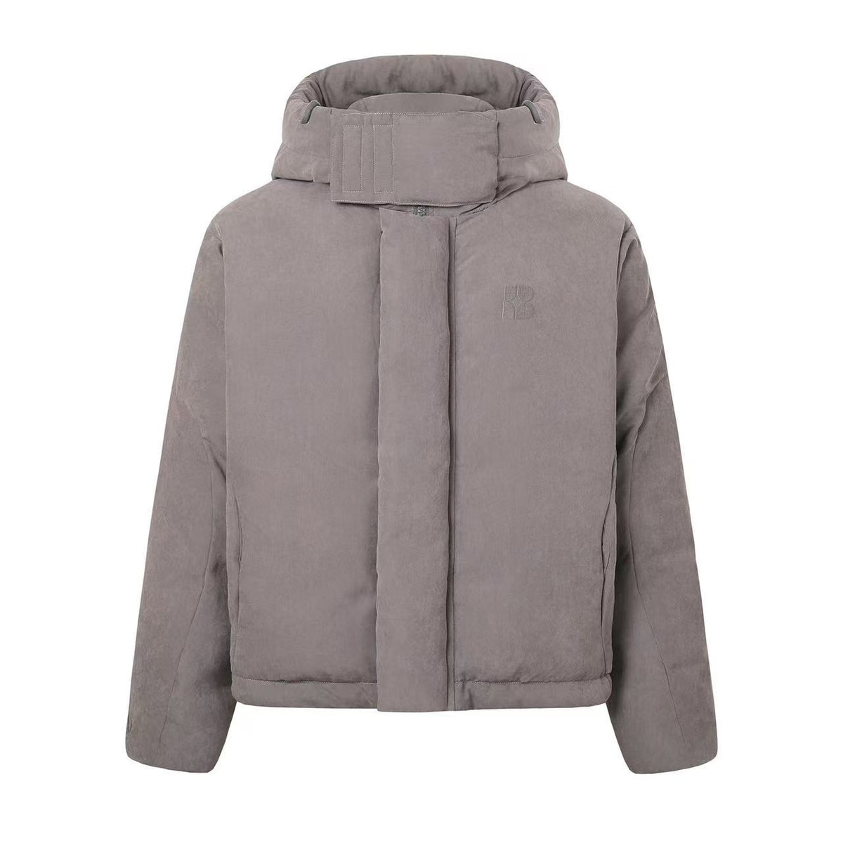 BIPOLAR Textured Suede Embroidered Thickened Ski Jacket