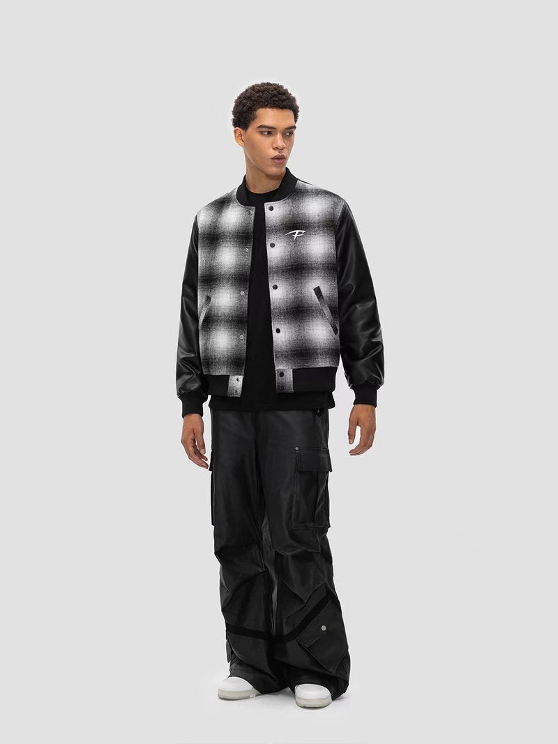 FDR Plaid Baseball Jacket