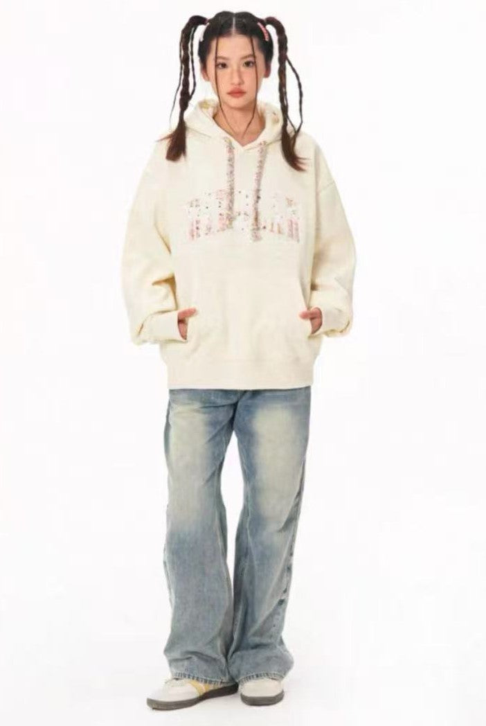 BIPOLAR Patch Colored Dot Hoodie