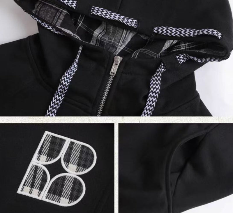 BIPOLAR Ethnic Style Sub-zip Sweatshirt