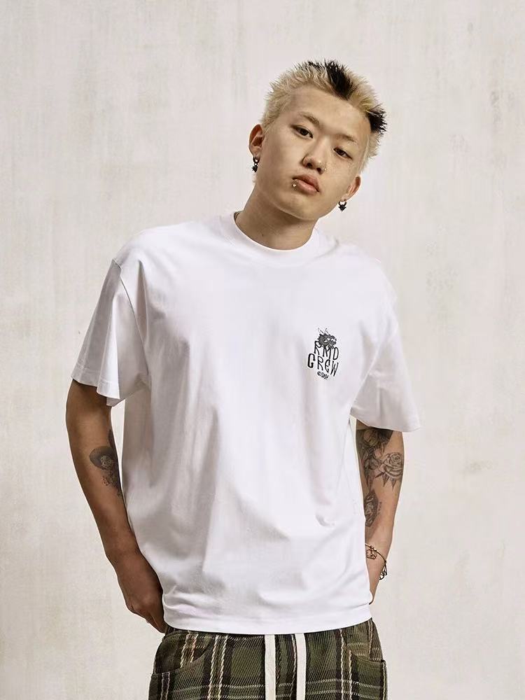 REMEDY 3M Reflective Cartoon Draagon Short-sleeve T-shirt