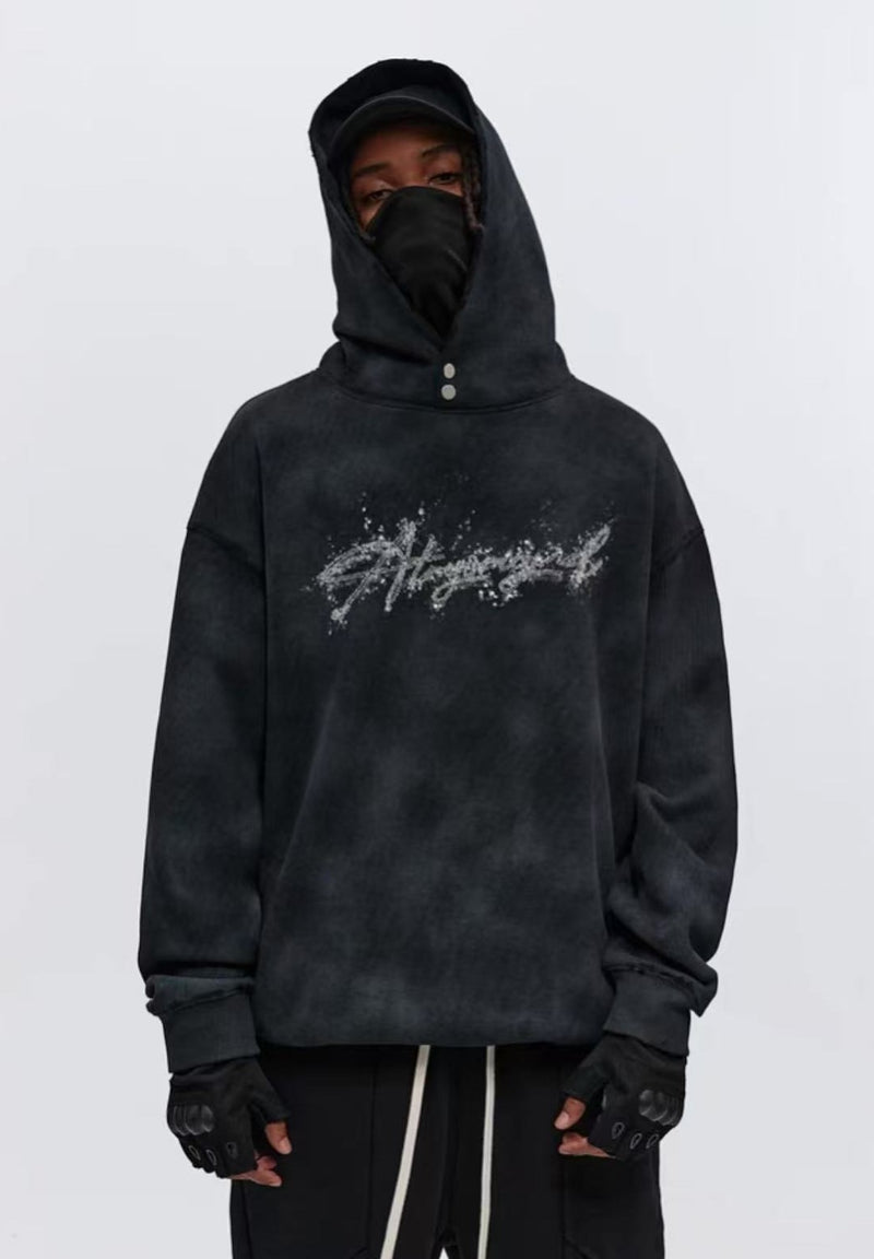 ATRY Wasteland Sand Embroidery Dirty Dyeing Sweatshirt