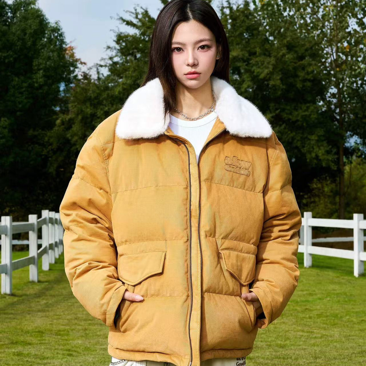 AFGK Removable Lapels Down Jacket