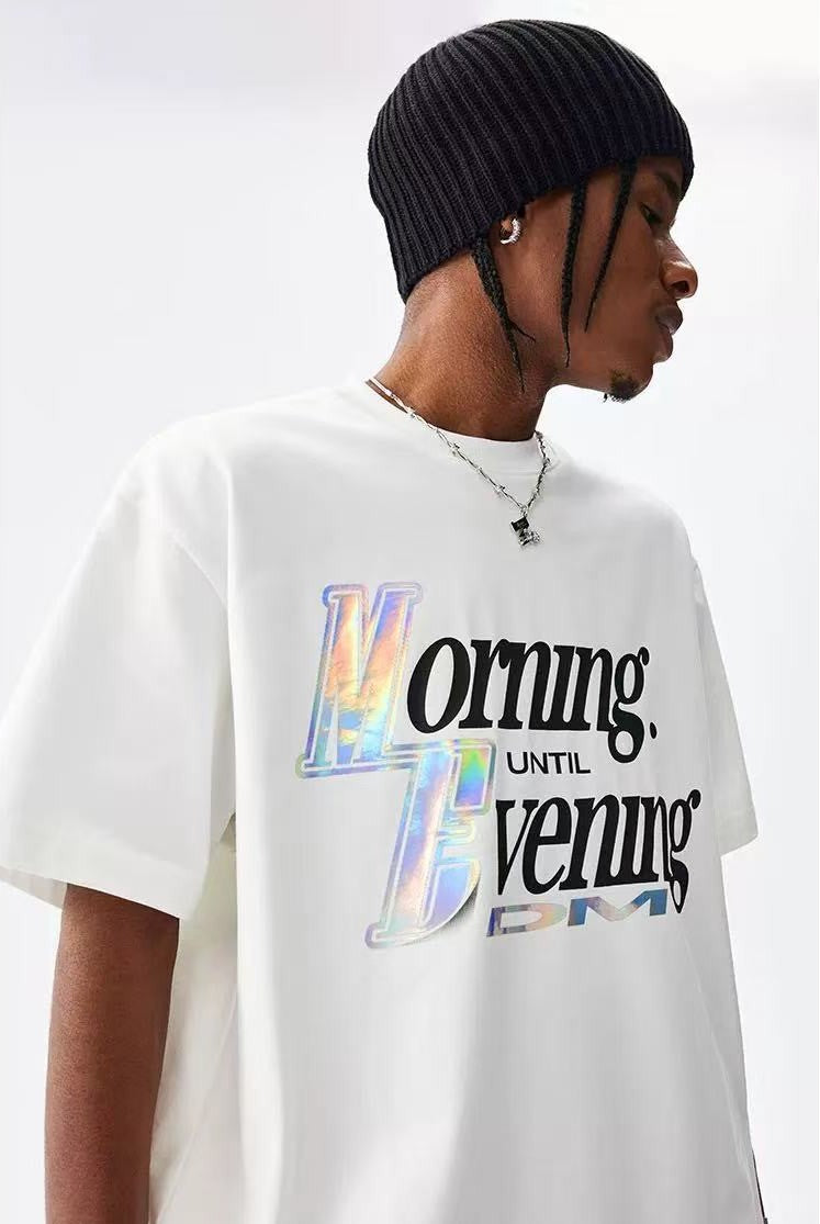 MEDM Laser Sticker Short-sleeved T-shirt