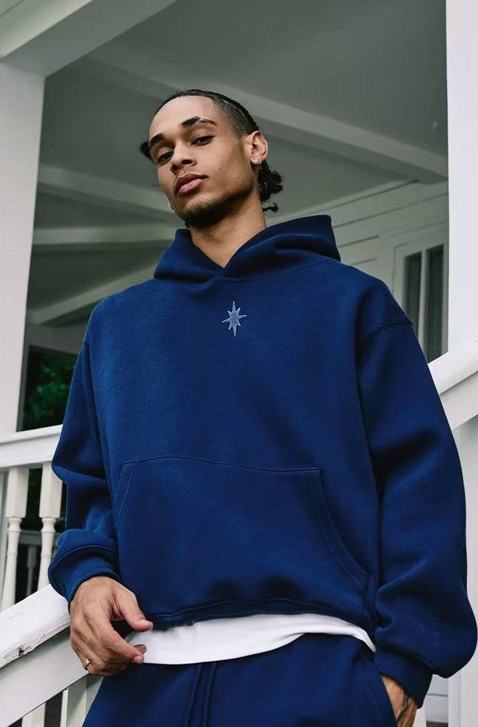 REMEDY Octagram Star Logo Print Hoodie