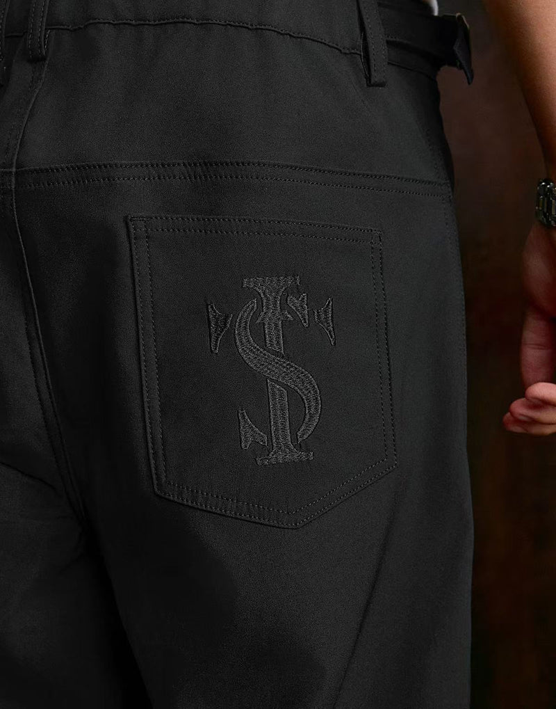 STK Vintage Double-Fold Woven Trousers