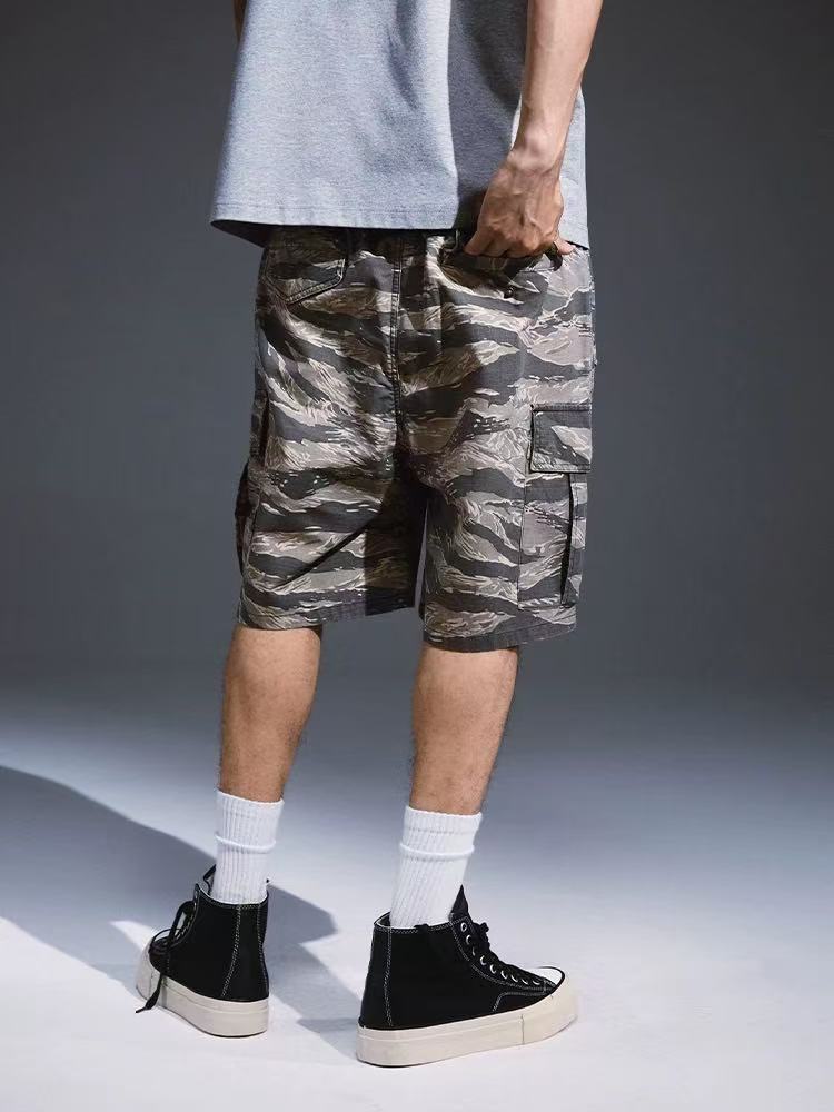 REMEDY Leopard Camo Cargo Shorts (x3 Velcro Patches)